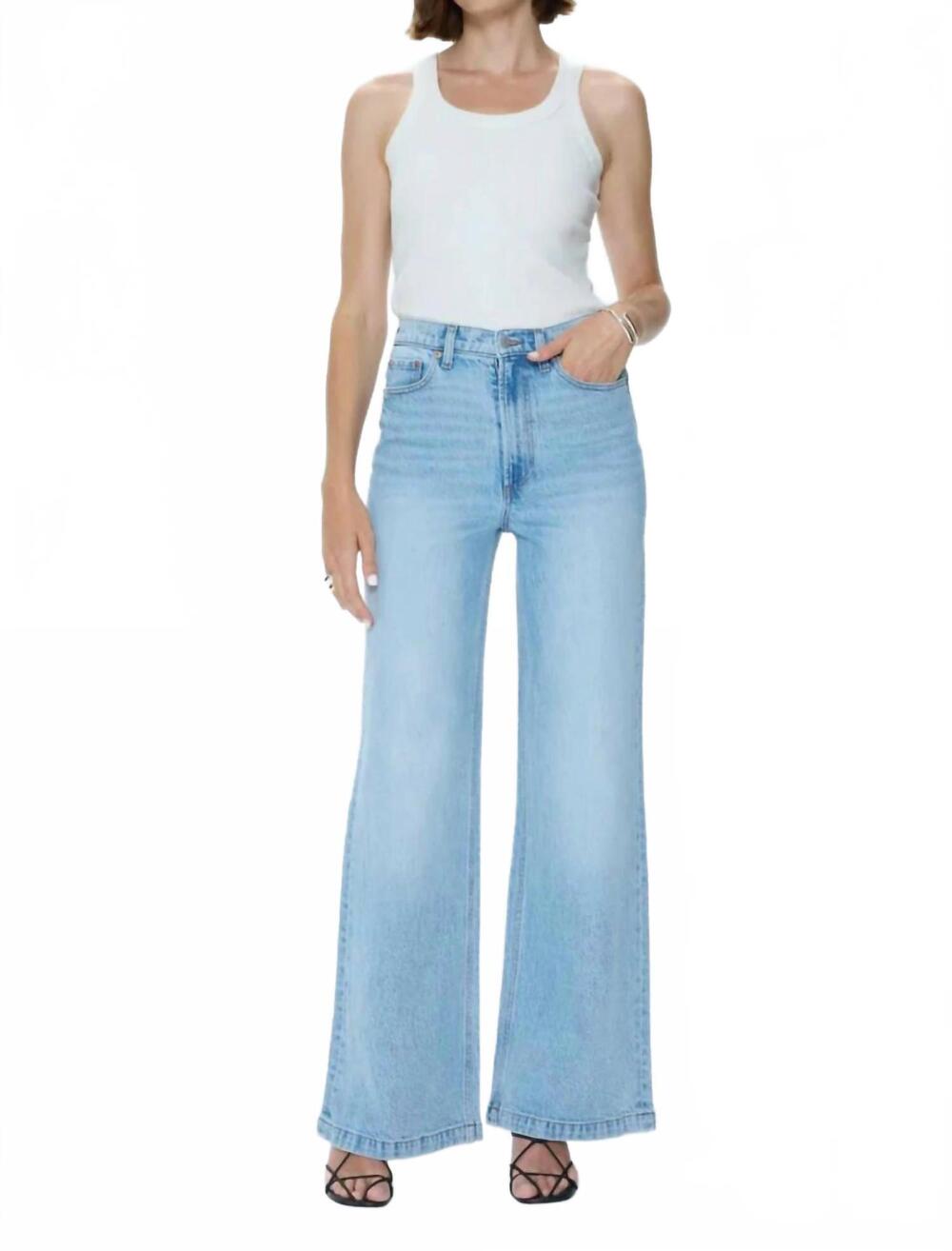 NEW PISTOLA lana wide leg jeans in perspective